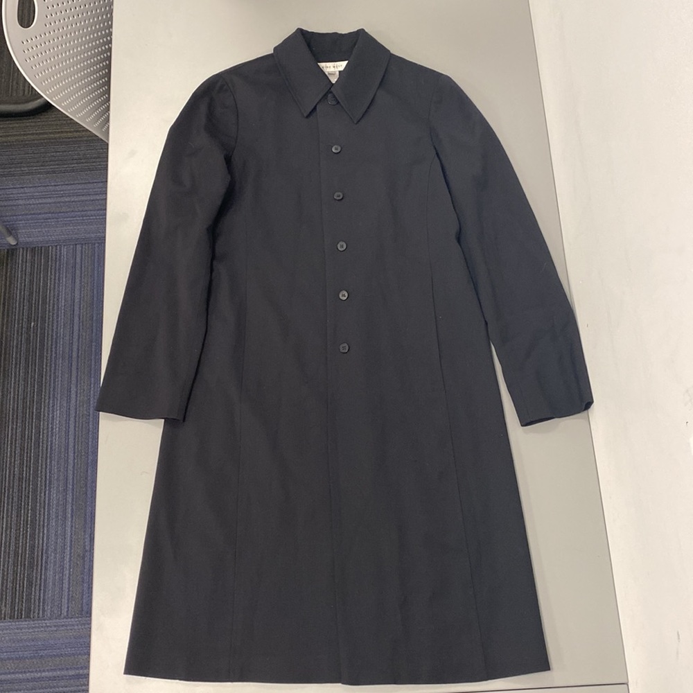 Gothic style-Nine West black trench jacket